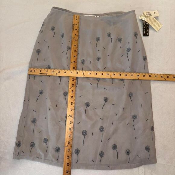 John Paul Richard Grey Dandelion Print Midi Kkirt - Picture 3 of 8